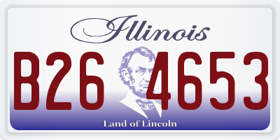 IL license plate B264653