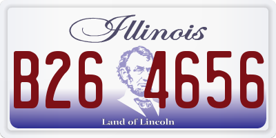 IL license plate B264656