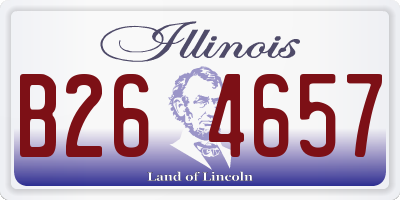 IL license plate B264657