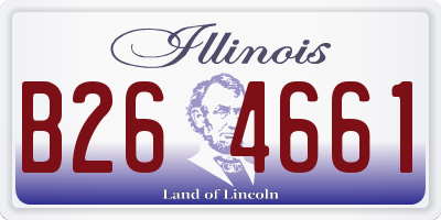 IL license plate B264661
