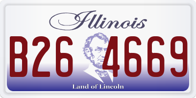 IL license plate B264669
