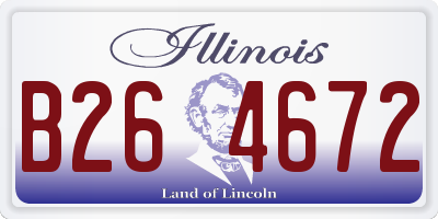 IL license plate B264672