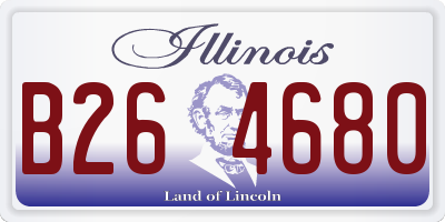 IL license plate B264680