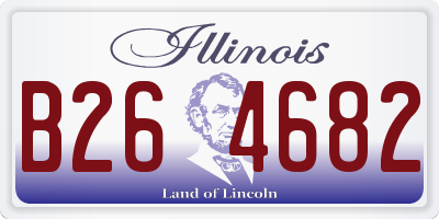 IL license plate B264682