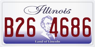 IL license plate B264686