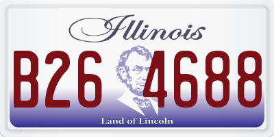 IL license plate B264688