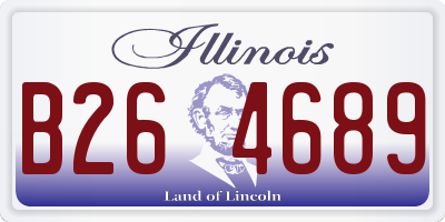 IL license plate B264689