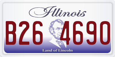 IL license plate B264690