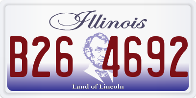 IL license plate B264692