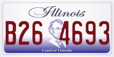 IL license plate B264693