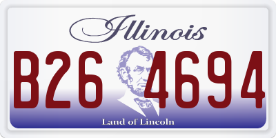 IL license plate B264694