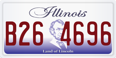 IL license plate B264696