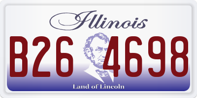 IL license plate B264698