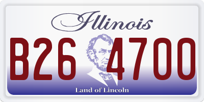 IL license plate B264700