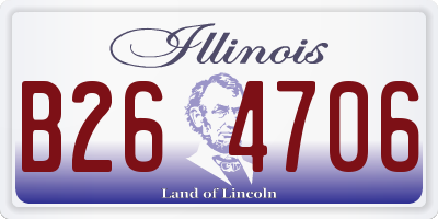IL license plate B264706