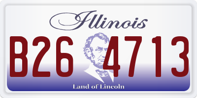 IL license plate B264713