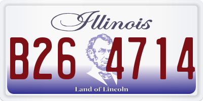 IL license plate B264714