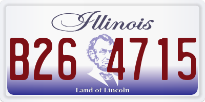 IL license plate B264715