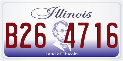 IL license plate B264716