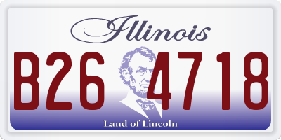 IL license plate B264718