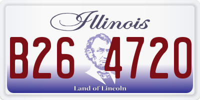 IL license plate B264720