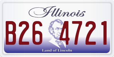 IL license plate B264721