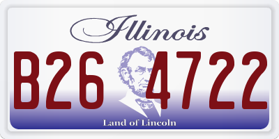 IL license plate B264722