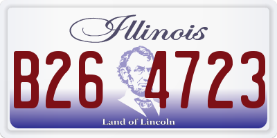 IL license plate B264723