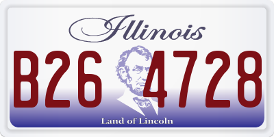 IL license plate B264728