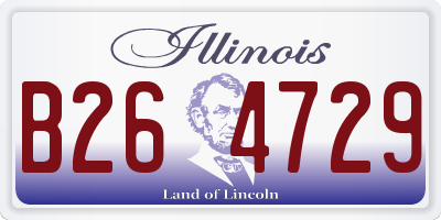 IL license plate B264729