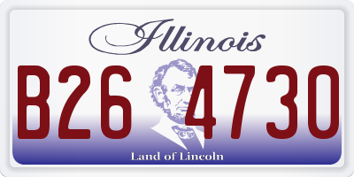 IL license plate B264730
