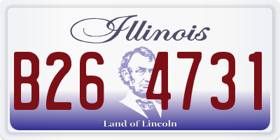 IL license plate B264731