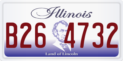 IL license plate B264732
