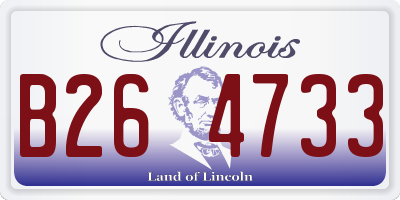 IL license plate B264733