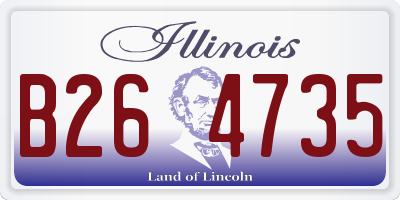 IL license plate B264735