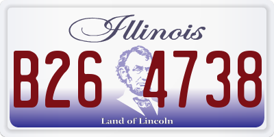 IL license plate B264738