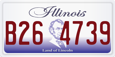 IL license plate B264739