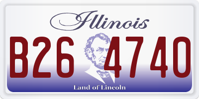 IL license plate B264740