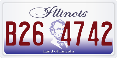 IL license plate B264742