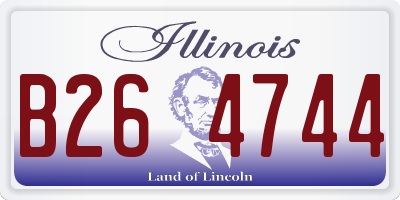 IL license plate B264744