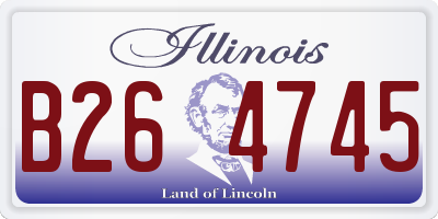 IL license plate B264745