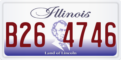 IL license plate B264746