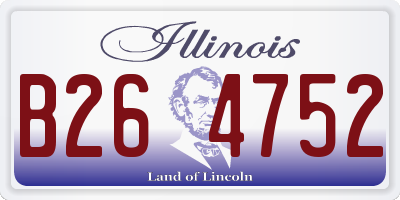 IL license plate B264752