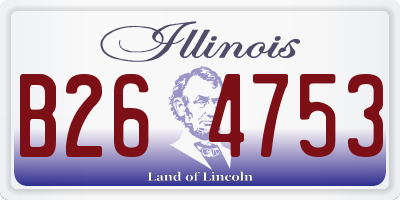 IL license plate B264753