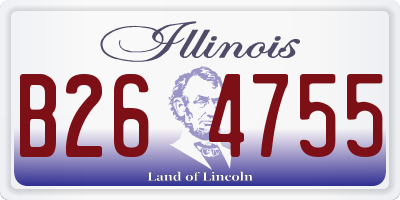 IL license plate B264755