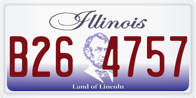IL license plate B264757