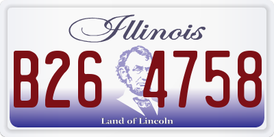 IL license plate B264758