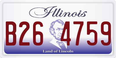 IL license plate B264759