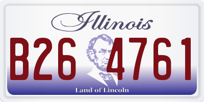 IL license plate B264761