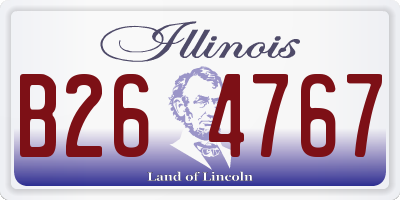 IL license plate B264767